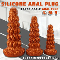 7.87in 10.23in 12.59in Scary Huge Fantasy Butt Plug Dildo For Prostate Massage