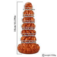 7.87in 10.23in 12.59in Scary Huge Fantasy Butt Plug Dildo For Prostate Massage