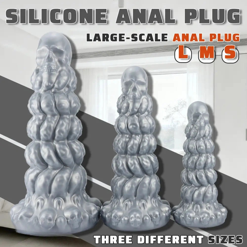 7.87in 10.23in 12.59in Scary Huge Fantasy Butt Plug Dildo For Prostate Massage