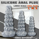 7.87in 10.23in 12.59in Scary Huge Fantasy Butt Plug Dildo For Prostate Massage
