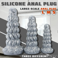7.87in 10.23in 12.59in Scary Huge Fantasy Butt Plug Dildo For Prostate Massage