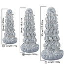 7.87in 10.23in 12.59in Scary Huge Fantasy Butt Plug Dildo For Prostate Massage