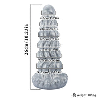 7.87in 10.23in 12.59in Scary Huge Fantasy Butt Plug Dildo For Prostate Massage