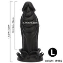 7.87in 10.43in 12.6in Fantasy Silicone Soft Big No Eggs Dragon Dildo
