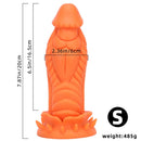 7.87in 10.43in 12.6in Fantasy Silicone Soft Big No Eggs Dragon Dildo
