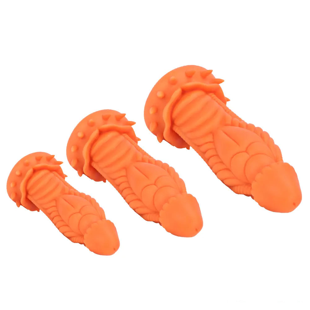 7.87in 10.43in 12.6in Fantasy Silicone Soft Big No Eggs Dragon Dildo