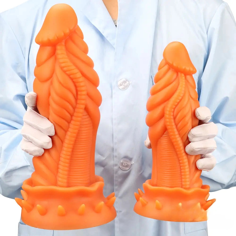 7.87in 10.43in 12.6in Fantasy Silicone Soft Big No Eggs Dragon Dildo