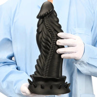 7.87in 10.43in 12.6in Fantasy Silicone Soft Big No Eggs Dragon Dildo