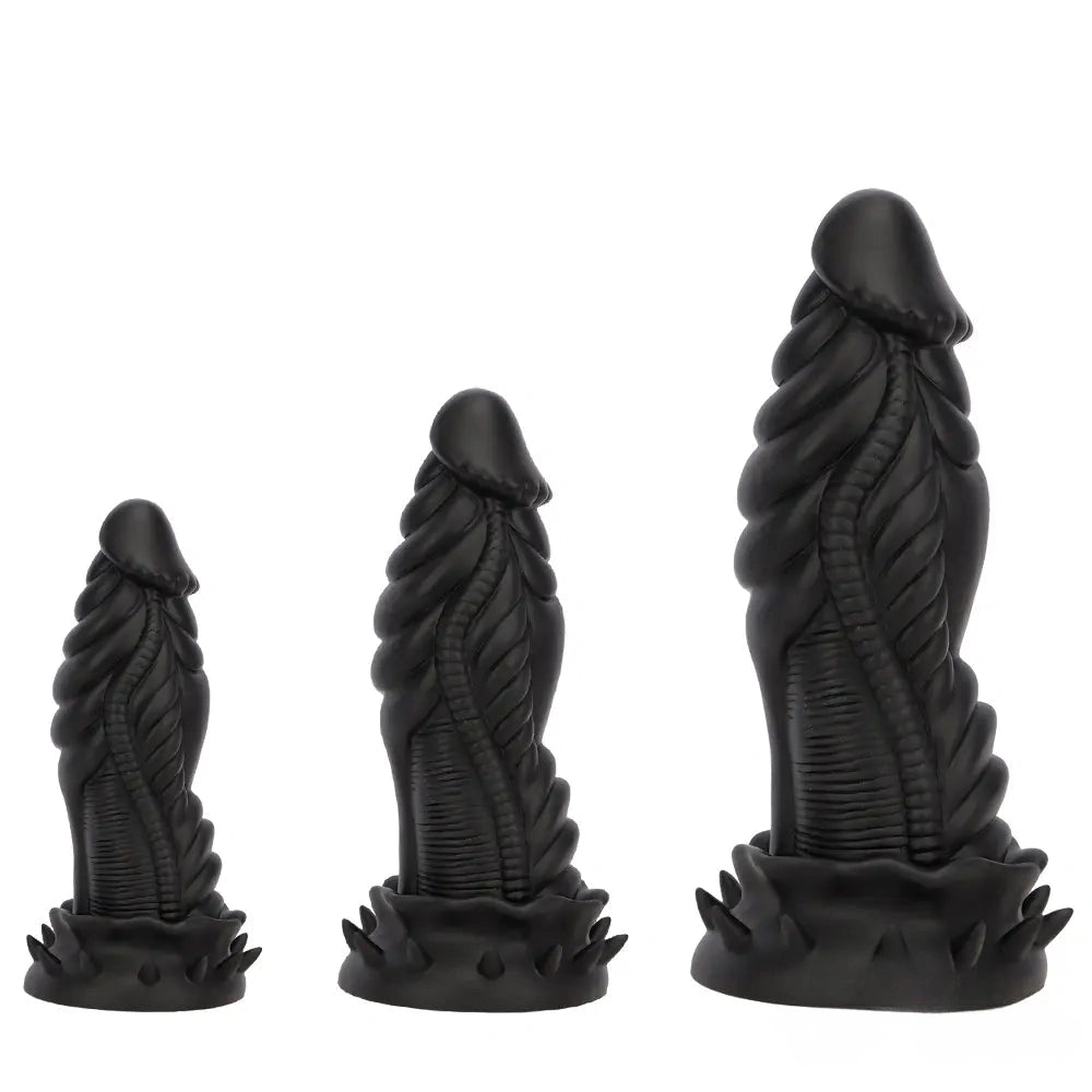 7.87in 10.43in 12.6in Fantasy Silicone Soft Big No Eggs Dragon Dildo