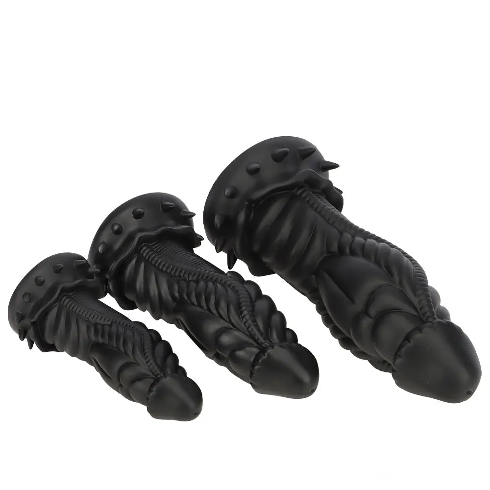 7.87in 10.43in 12.6in Fantasy Silicone Soft Big No Eggs Dragon Dildo