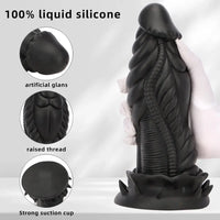 7.87in 10.43in 12.6in Fantasy Silicone Soft Big No Eggs Dragon Dildo