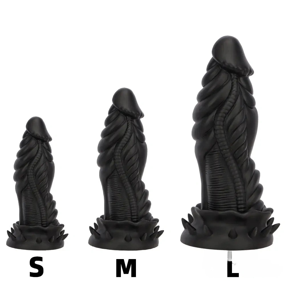 7.87in 10.43in 12.6in Fantasy Silicone Soft Big No Eggs Dragon Dildo
