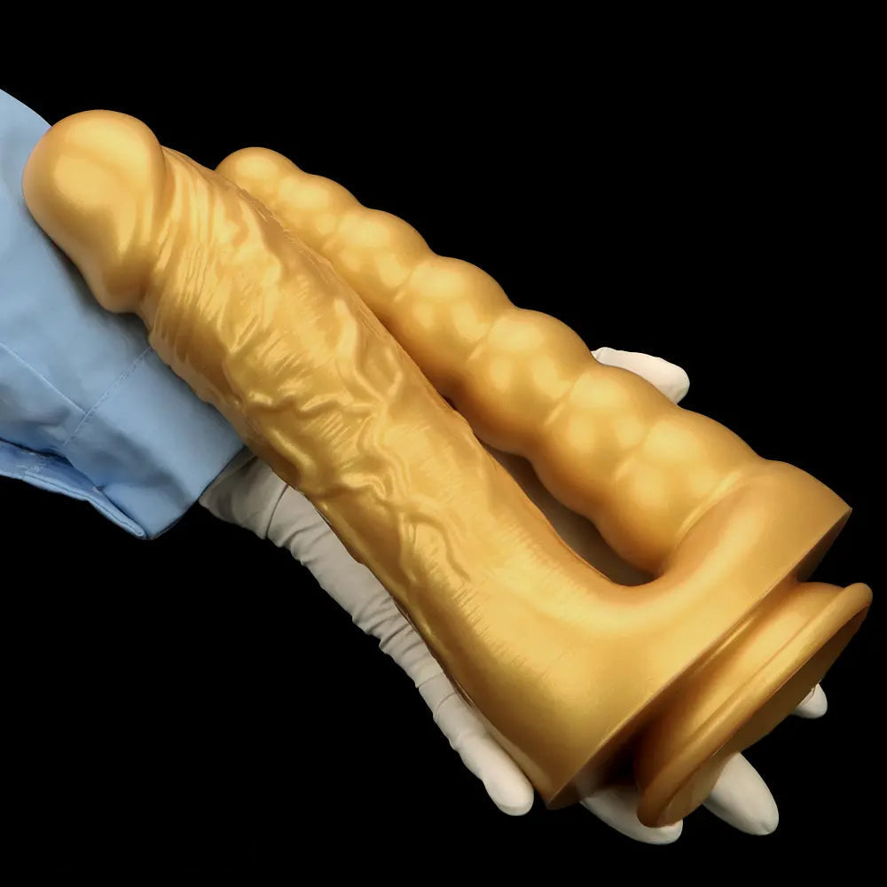7.87in 10.43in Large Silicone Double-ended Dildo Soft Women Masturbator