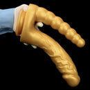 7.87in 10.43in Large Silicone Double-ended Dildo Soft Women Masturbator