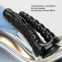 7.87in 10.43in PVC Double Headed Dildo Masturbator With Simulated Cock