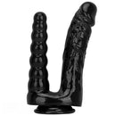 7.87in 10.43in PVC Double Headed Dildo Masturbator With Simulated Cock