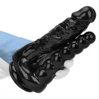7.87in 10.43in PVC Double Headed Dildo Masturbator With Simulated Cock