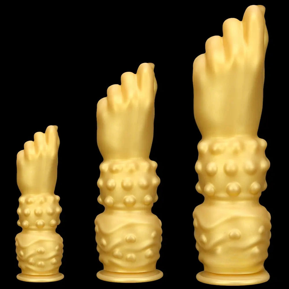 7.87in 10.82in 14in Thick Large Silicone Soft Hands Fist Anal Dildo