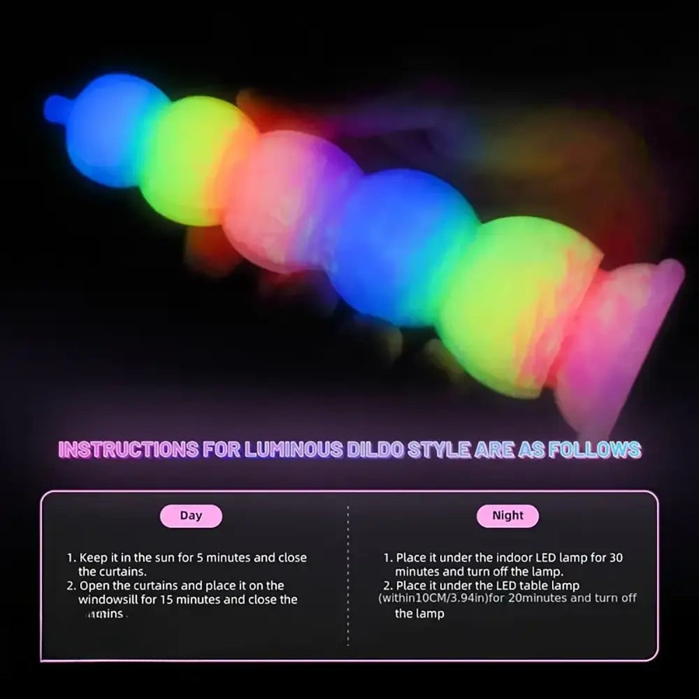 7.87in 11.02in Silicone Halloween Pumpkin Butt Plug Luminous Dildo