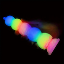 7.87in 11.02in Silicone Halloween Pumpkin Butt Plug Luminous Dildo
