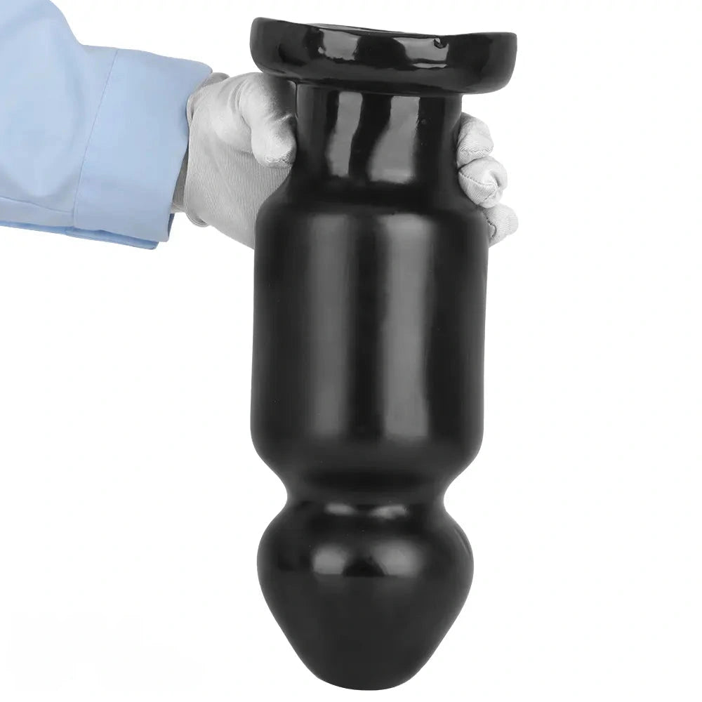 7.87in 11.22in Big Black Large PVC Anal Plug Dildo For Anal Expansion Sex