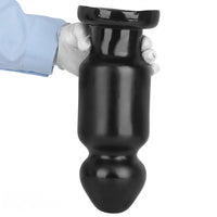 7.87in 11.22in Big Black Large PVC Anal Plug Dildo For Anal Expansion Sex