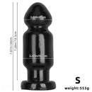 7.87in 11.22in Big Black Large PVC Anal Plug Dildo For Anal Expansion Sex