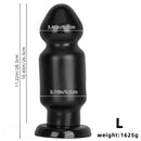 7.87in 11.22in Big Black Large PVC Anal Plug Dildo For Anal Expansion Sex