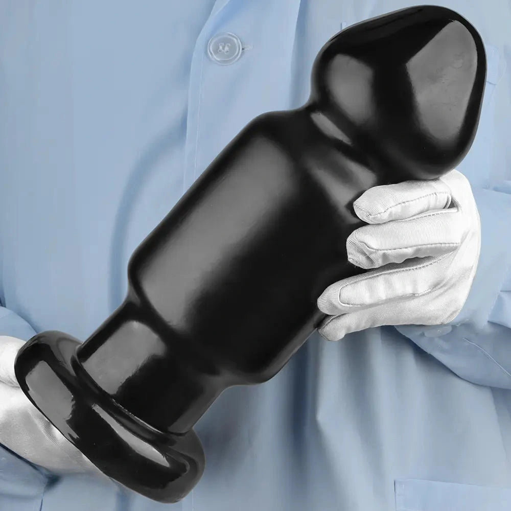 7.87in 11.22in Big Black Large PVC Anal Plug Dildo For Anal Expansion Sex