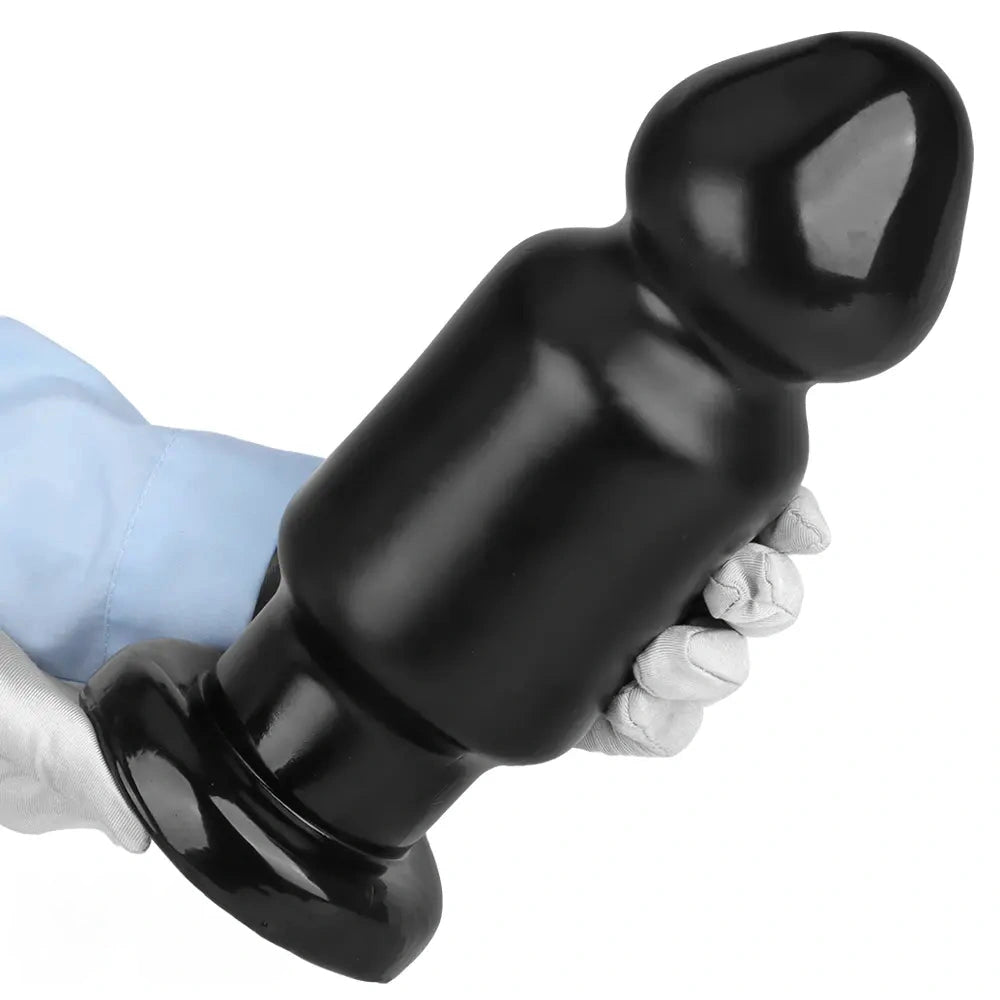 7.87in 11.22in Big Black Large PVC Anal Plug Dildo For Anal Expansion Sex