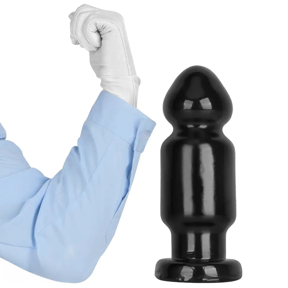 7.87in 11.22in Big Black Large PVC Anal Plug Dildo For Anal Expansion Sex