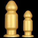 7.87in 11.22in Golden Silicone Soft Big Anal Plug Dildo For Anal Expansion