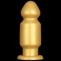 7.87in 11.22in Golden Silicone Soft Big Anal Plug Dildo For Anal Expansion