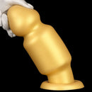 7.87in 11.22in Golden Silicone Soft Big Anal Plug Dildo For Anal Expansion