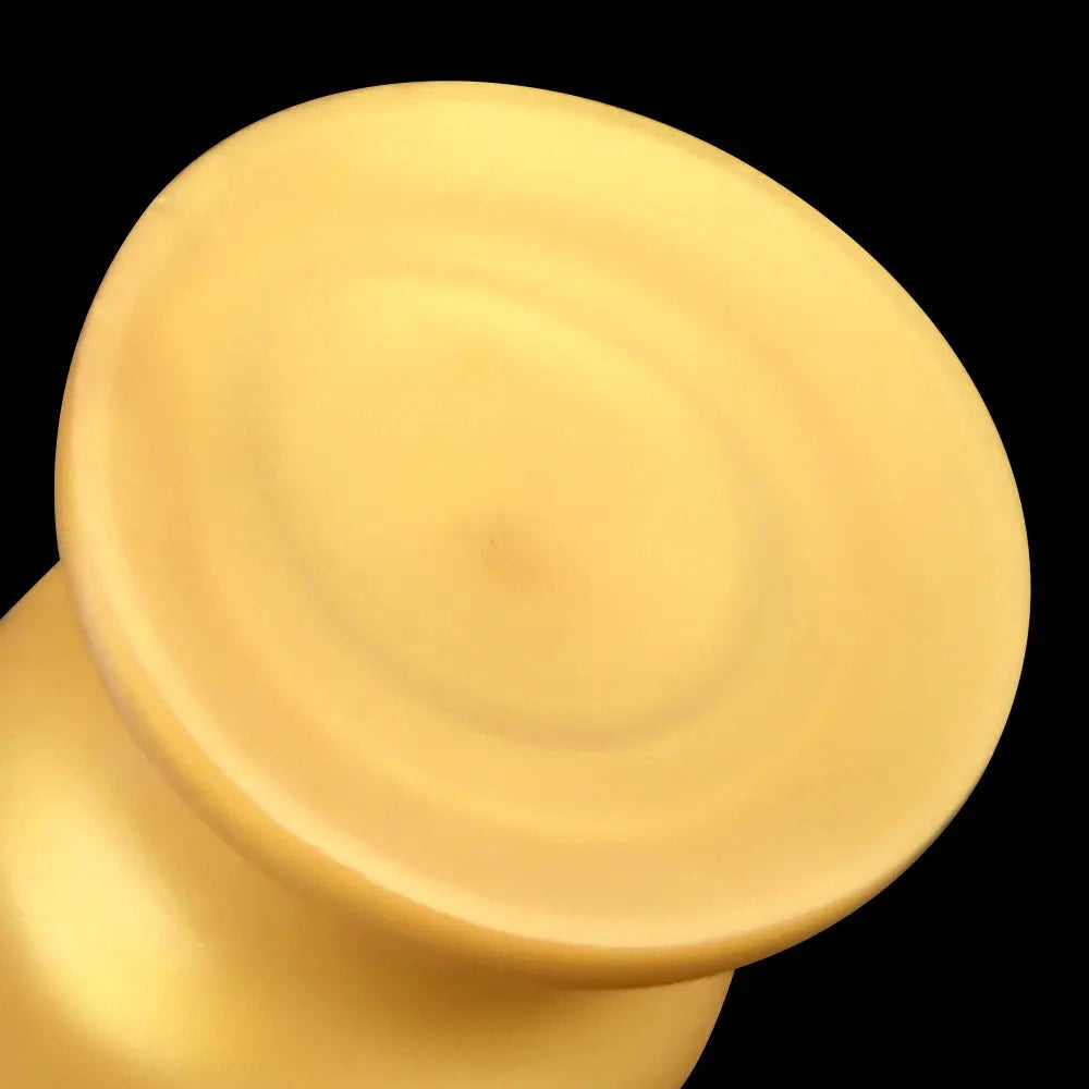 7.87in 11.22in Golden Silicone Soft Big Anal Plug Dildo For Anal Expansion