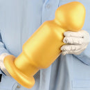 7.87in 11.22in Golden Silicone Soft Big Anal Plug Dildo For Anal Expansion