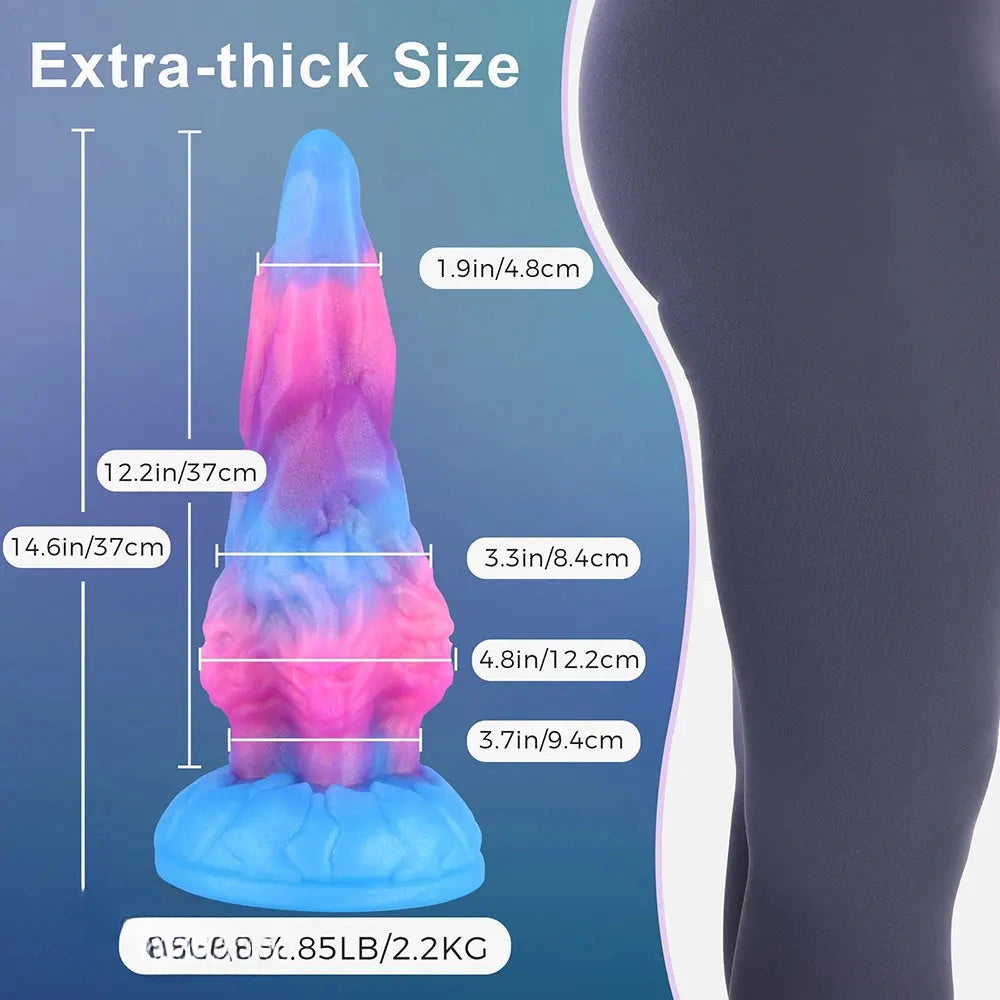 7.87in 14.37in Fantasy Monster Huge Dildo Sex Masturbator Female Sex Toy