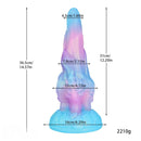 7.87in 14.37in Fantasy Monster Huge Dildo Sex Masturbator Female Sex Toy