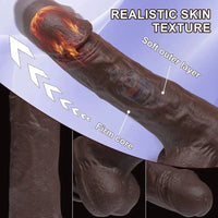 7.87in 3in1 Functional Thrusting Heating Rotation Dildo Flirting Cock Sex Toy