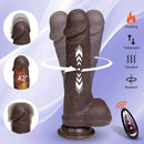 7.87in 3in1 Functional Thrusting Heating Rotation Dildo Flirting Cock Sex Toy