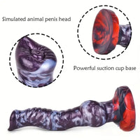 7.87in 7.99in 9.25in Soft Silicone Dog Dildo For Vagina Massage