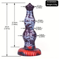 7.87in 7.99in 9.25in Soft Silicone Dog Dildo For Vagina Massage