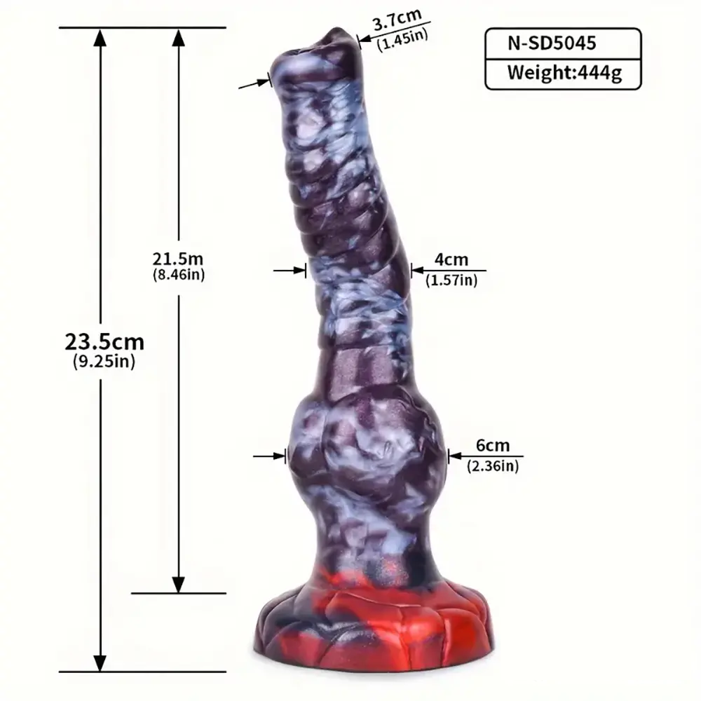 7.87in 7.99in 9.25in Soft Silicone Dog Dildo For Vagina Massage