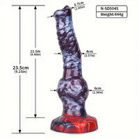 7.87in 7.99in 9.25in Soft Silicone Dog Dildo For Vagina Massage