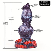 7.87in 7.99in 9.25in Soft Silicone Dog Dildo For Vagina Massage