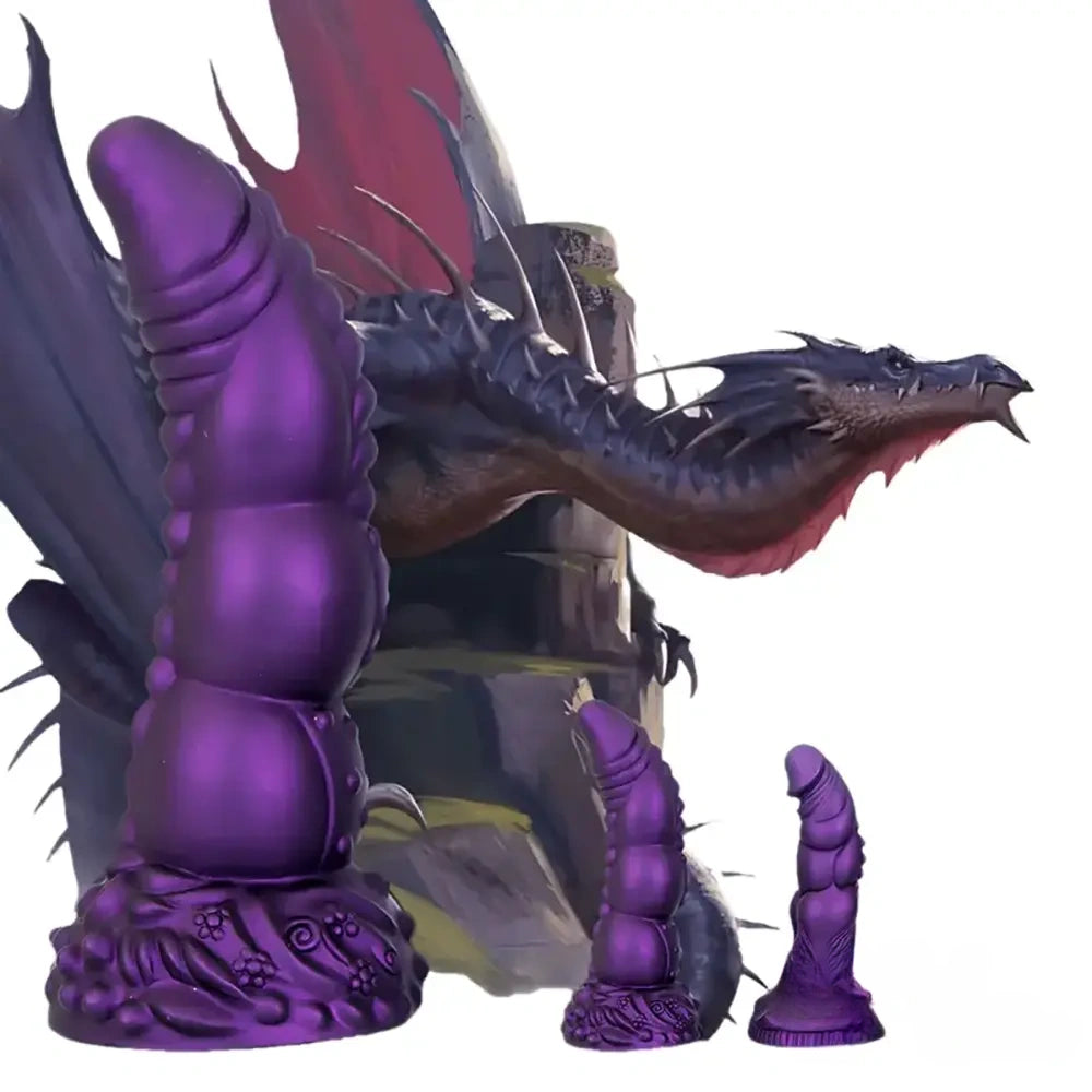 7.87in 8.1in 9.25in Animal Dragon Monster Silicone Dildo For Vaginal G-Spot
