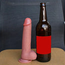 7.87in 8.27in Realistic Liquid Silicone Dual Density Uncut Sliding Skin Dildo