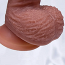 7.87in 8.27in Realistic Liquid Silicone Dual Density Uncut Sliding Skin Dildo