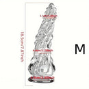7.87in 8.55in Spiked Clear Black Big Dildo For Women Men Adult Sex Toy