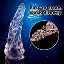 7.87in 8.55in Spiked Clear Black Big Dildo For Women Men Adult Sex Toy